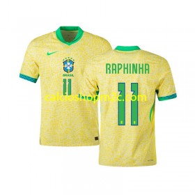 Brasile RAPHINHA 11 Maglia Prima 2024 Manica Corta